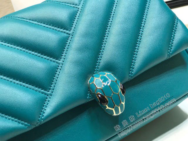 Bvlgari女包 寶格麗小號新品 幾何形狀鏈條斜挎包 Serpenti Cabocho肩包 287993  fyd1527